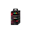 Posca filc készlet, Ecset hegyű, 1-4 mm vastag filcek, UNI Posca PC-5BR - 16 színű készlet Posca filc készlet, Ecset hegyű, 1-4 mm vastag filcek, UNI Posca PC-5BR - 16 színű készlet