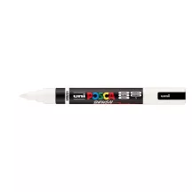   Posca filc, Ecset hegyű, 1-4 mm vastag filc, UNI Posca PC-5BR - Fehér 01