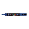 Posca filc, Ecset hegyű, 1-4 mm vastag filc, UNI Posca PC-5BR, kék 33