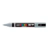 Posca filc, Ecset hegyű, 1-4 mm vastag filc, UNI Posca PC-5BR, szürke 37