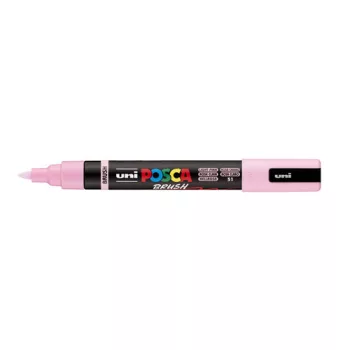 Posca filc, Ecset hegyű, 1-4 mm vastag filc, UNI POSCA PC-5BR - Világos rózsaszín 51