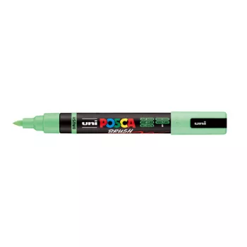 Posca filc, Ecset hegyű, 1-4 mm vastag filc, UNI Posca PC-5BR, világoszöld 05