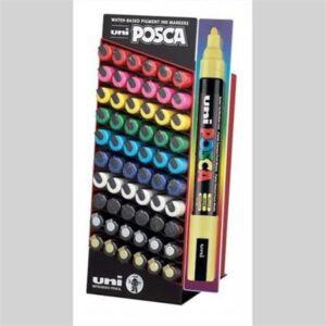 UNI Posca PC-5M Dekormarker Display 60 db-os