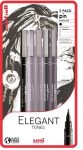 Rajzmarker készlet, UNI PIN "Elegant Tones", 5 különböző vonalvastagság, 3 szín Rajzmarker készlet, UNI PIN "Elegant Tones", 5 különböző vonalvastagság, 3 szín