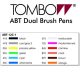 Tombow ABT Dual Brush Pen - Kéthegyű marker filctoll 12db - alapszínek