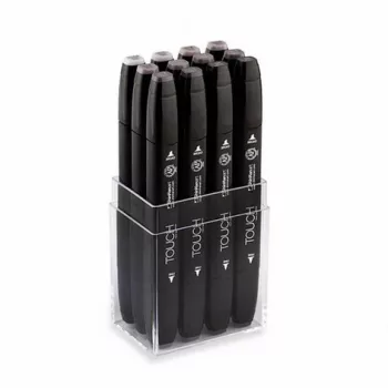 TOUCH Twin Marker 12 db, Meleg szürke