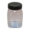 Átlátszó műanyag tégely széles nyakkal 200ml