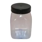 Átlátszó műanyag tégely széles nyakkal 200ml