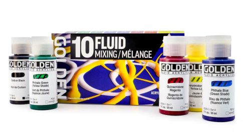 Színkészlet Golden Fluid 10x30ml