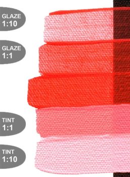 Akril Golden Fluid 30ml – 2491 Fluorescent Red