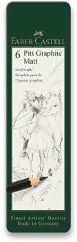 Ceruzakészlet Faber-Castell Graphite matt - 6 db