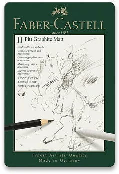 Rajzkészlet Faber-Castell Graphite Matt 11 db