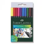 Színes jelölők Faber-Castell Grip 10 db