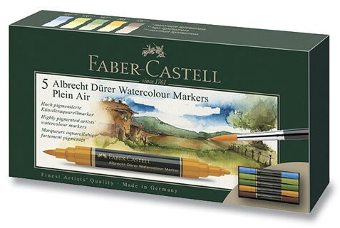 Akvarell jelölők készlet Faber-Castell plein air 5 db