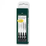 Jelölő készlet Faber-Castell Pitt 4 db Jelölő készlet Faber-Castell Pitt 4 db