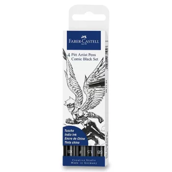 marker set Faber-Castell 4 pcs Comic black