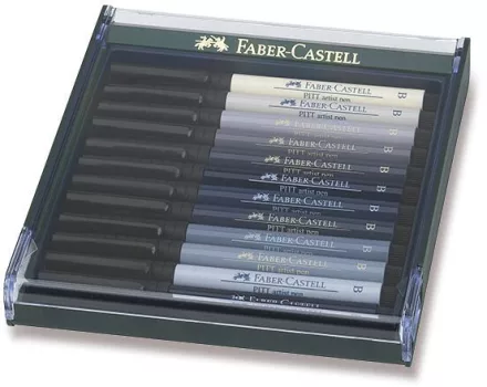 marker set Faber-Castell 12 pcs – szürke