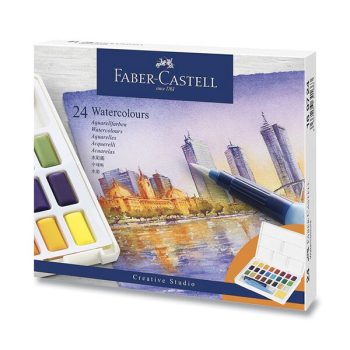 Faber Castell watercolor paints with a palette of 24 pcs