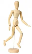 Mozgatható fa bábu 40cm