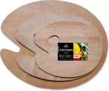 Ovális fa paletta 40x50cm/5mm