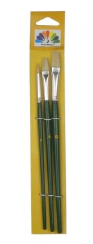 Sörte ecsetkészlet lakkozott fanyéllel – 3 darabos szett – Phoenix