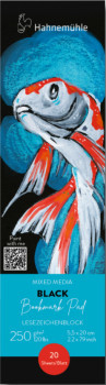 Hahnemühle akvarell könyvjelzőblokk 100% black 5,5x20cm