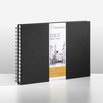 Spiral pad Hahnemühle D&S A4 landscape fekete