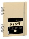 Vázlattömb Hahnemühle Kraft 120g A4 spirál kötés