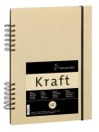 Vázlattömb Hahnemühle Kraft 120g A4 spirál kötés