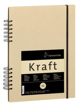 Vázlattömb Hahnemühle Kraft 120g A4 spirál kötés
