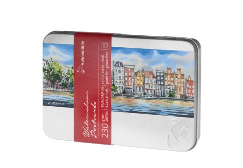 Akvarell képeslapok HHM cold pressed A6 fém dobozban