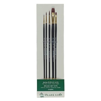 ecset set Zlatá loď 1075 5 pcs