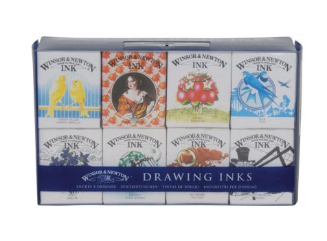Set of artistic inks Winsor Newton 8 pcs