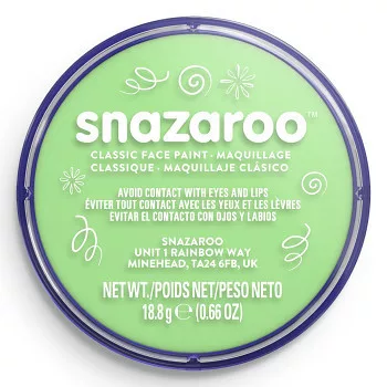 Snazaroo arcfesték 18ml - Halvány Green
