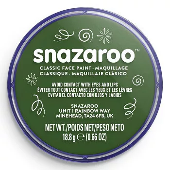 Snazaroo arcfesték 18ml - Sötét Green