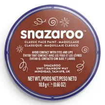 Snazaroo arcfesték 18ml - Rust Brown