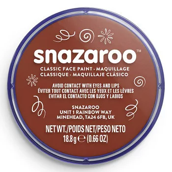 Snazaroo arcfesték 18ml - Rust Brown