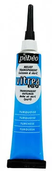 Vitrea üveg kontúr 20ml - turquoise