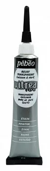 Vitrea üveg kontúr 20ml - pewter