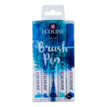 Ecoline Brush Pen készlet 5 db Blue