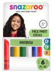Arcfestő krétán 6 szín Snazaroo – Rainbow