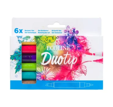 Ecoline Duo Tip készlet 6 db Botanic