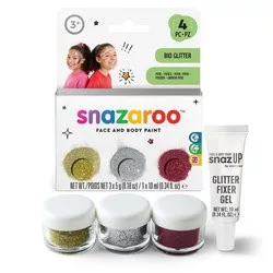 Snazaroo bio arc csillám – 3 db-os készlet
