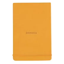 Rhodia notebook with hard boards 9x14cm - narancs