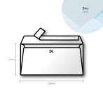 Paper envelope Pollen DL 110x220mm kék Paper envelope Pollen DL 110x220mm kék