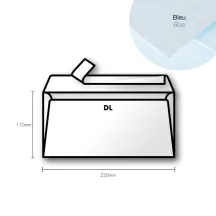 Paper envelope Pollen DL 110x220mm  kék