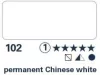 akvarell paint Horadam 15ml - 102 permanent Chinese white akvarell paint Horadam 15ml - 102 permanent Chinese white