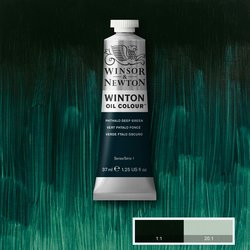 Oil paint Winton 37ml - 048 phthalo deep green