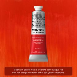 Oil paint Winton 37ml - 107 cadmium scarlet hue