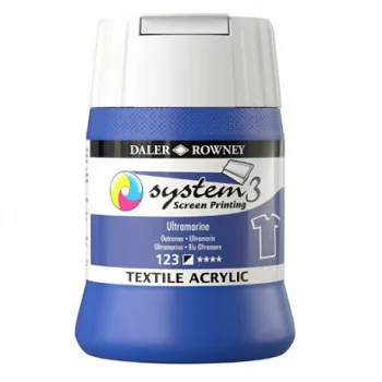 Szitanyomó tinta textilre System3  123 Ultramarin